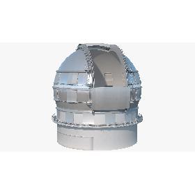 Astronomical Observatory Dome Rigged 3D